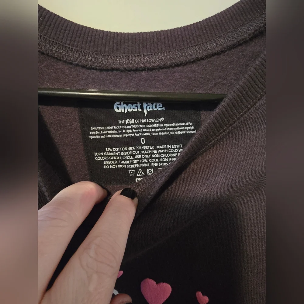 Torrid NWT Ghostface "You Slay My Heart" Crewneck Sweatshirt - Picture 3 of 5